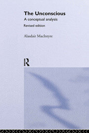 The Unconscious: A Conceptual Analysis book cover