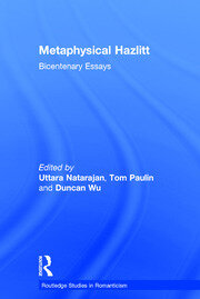 Metaphysical Hazlitt: Bicentenary Essays book cover