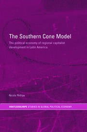 The Southern Cone Model: The Political Economy of Regional Capitalist Development in Latin America book cover
