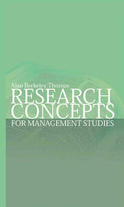 Research Concepts for Management Studies book cover