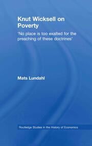 Knut Wicksell on the Causes of Poverty and its Remedy book cover