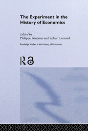 The Experiment in the History of Economics book cover