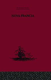 Nova Francia: A Description of Acadia, 1606 book cover