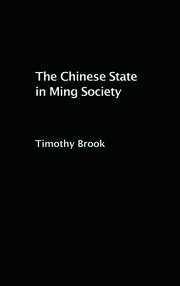 The Chinese State in Ming Society book cover