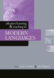 Effective Learning and Teaching in Modern Languages book cover