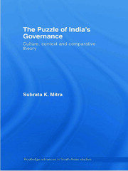 The Puzzle of India's Governance: Culture, Context and Comparative Theory book cover