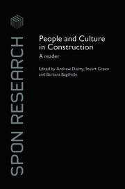 People and Culture in Construction: A Reader book cover