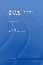 Readings from Emile Durkheim book cover