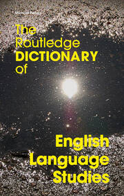 The Routledge Dictionary of English Language Studies book cover