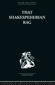 That Shakespeherian Rag: Essays on a critical process book cover