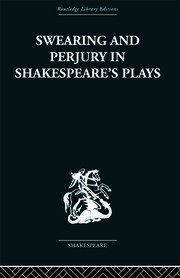 Swearing and Perjury in Shakespeare's Plays book cover