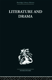 Literature and Drama: with special reference to Shakespeare and his contemporaries book cover