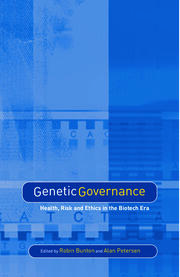 Genetic Governance: Health, Risk and Ethics in a Biotech Era book cover