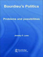 Bourdieu's Politics: Problems and Possiblities book cover