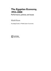 The Egyptian Economy, 1952-2000: Performance Policies and Issues book cover