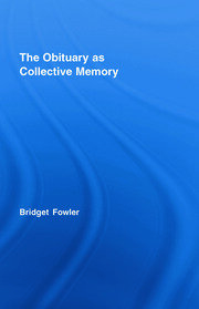 The Obituary as Collective Memory book cover