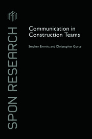Communication in Construction Teams book cover