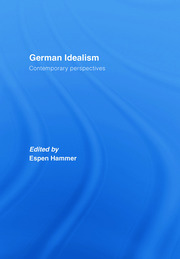German Idealism: Contemporary Perspectives book cover