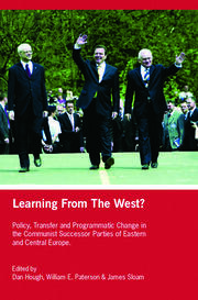 Learning from the West?: Policy Transfer and Programmatic Change in the Communist Successor Parties of East Central Europe book cover