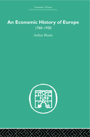 An Economic History of Europe 1760-1930 book cover