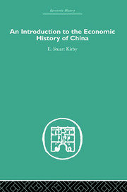Introduction to the Economic History of China book cover