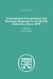 International Competition and Strategic Response in the Textile Industries SInce 1870 book cover