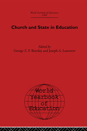 World Yearbook of Education 1966: Church and State in Education book cover