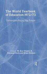 World Yearbook of Education 1972/3: Universities Facing the Future book cover