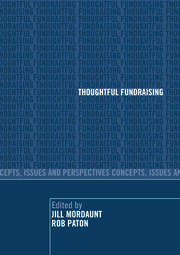 Thoughtful Fundraising: Concepts, Issues and Perspectives book cover