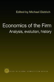 Economics of the Firm: Analysis, Evolution and History book cover