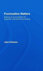 Punctuation Matters: Advice on Punctuation for Scientific and Technical Writing book cover