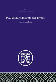 Max Weber's Insights and Errors book cover