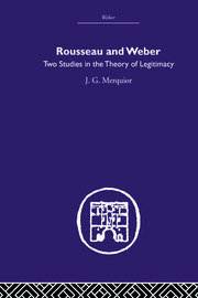 Rousseau and Weber book cover