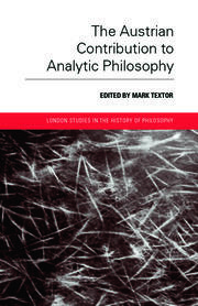 The Austrian Contribution to Analytic Philosophy book cover
