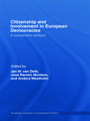 Citizenship and Involvement in European Democracies: A Comparative Analysis book cover