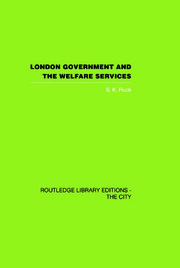 London Government and the Welfare Services book cover