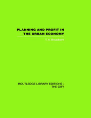 Planning and Profit in the Urban Economy book cover