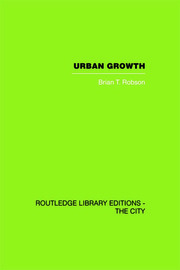 Urban Growth: An Approach book cover