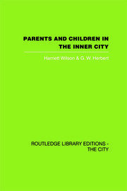 Parents and Children in the Inner City book cover
