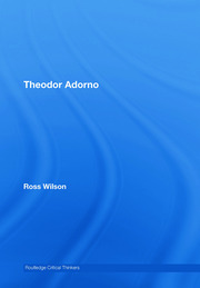 Theodor Adorno book cover