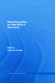 Mutual Recognition as a New Mode of Governance book cover