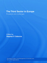 The Third Sector in Europe: Prospects and challenges book cover