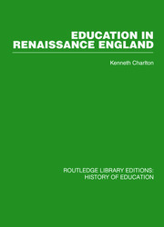 Education in Renaissance England book cover