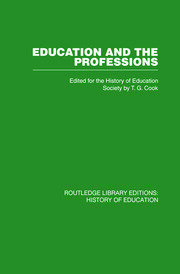 Education and the Professions book cover