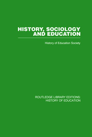 History, Sociology and Education book cover
