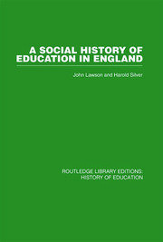 A Social History of Education in England book cover