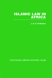 Islamic Law in Africa book cover