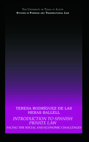 Introduction to Spanish Private Law: Facing the Social and Economic Challenges book cover