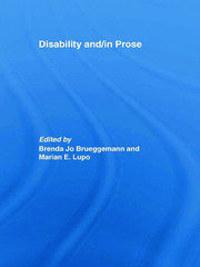 Disability and/in Prose book cover