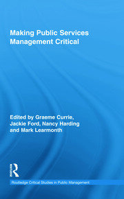 Making Public Services Management Critical book cover